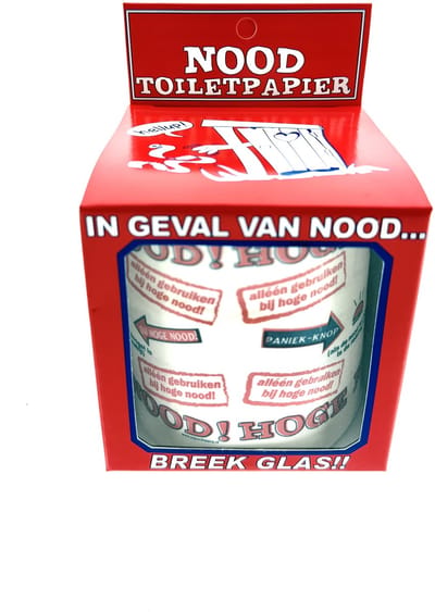 Cadeautip - Wc Papier Rol - In Geval van Nood - Grappig Geschenk