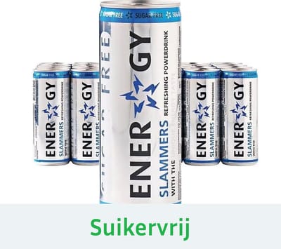 Tray Slammers Energy drink suikervrij - 24x 250ml