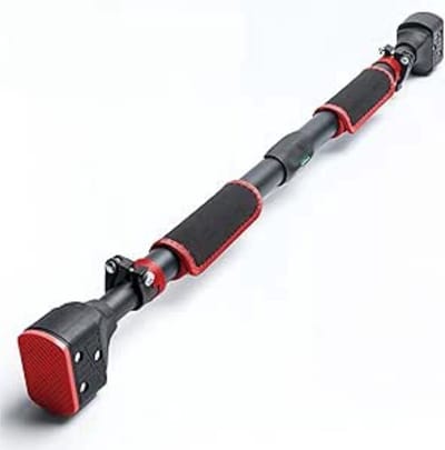 Thuys – Optrekstang Deur – Pull Up Bar Deur – Fitness Krachttraining – 72 x 7 x 5cm – Rood