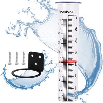 Regenmeter Buis - Vervangende Buis - Neerslag Meten - Duurzaam Plastic - 7 Inch Capaciteit - Helder