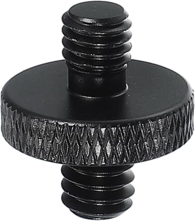 Tripod Schroefadapter 1/4" naar M6, Camera Mount Schroef, Dubbele Kop Converter voor Microfoonhouder en Magic Arms Accessoires