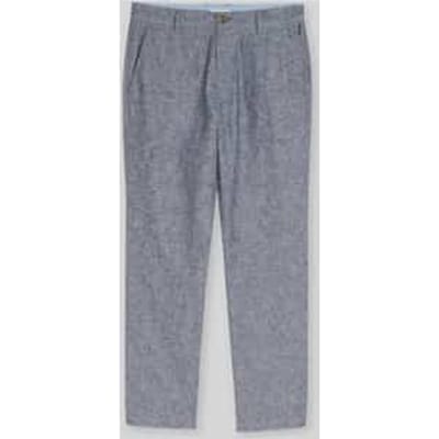 regular fit chino van linnen-katoenmix