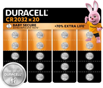 Duracell Specialty CR2032 lithium knoopcelbatterijen 3V 20 stuks