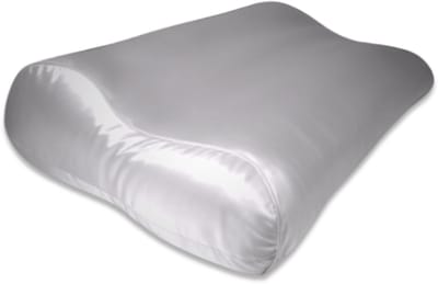 Zijden Kussensloop ergonomisch Pearl Grey - 19MM - Silk Heaven - 40x60cm