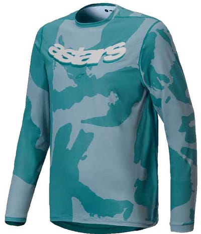 Alpinestars Bicycle A-dura Hollow Camo Langarm Enduro Trui Groen,Blauw 9-10 Years Jongens,Meisjes