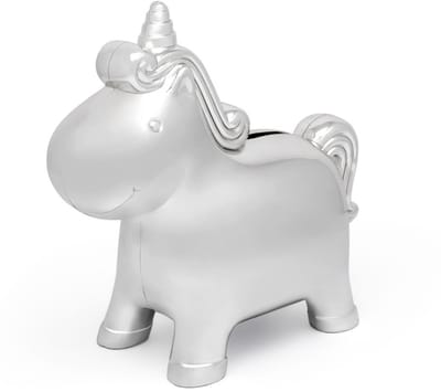 Zilverstad - Spaarpot Unicorn verzilverd