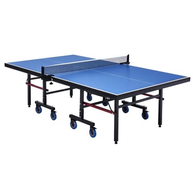 Pingpongtafel - Professionele opvouwbare tafeltennistafel voor binnen - Bladdikte 25 mm - Snelklemnet - Vergrendelbare wielen - Eenvoudige montage 10 min - MDF