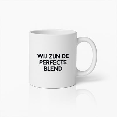 Koppel Koffiemok – Wij Zijn de Perfecte Blend – Romantische Cadeaubeker voor Geliefden