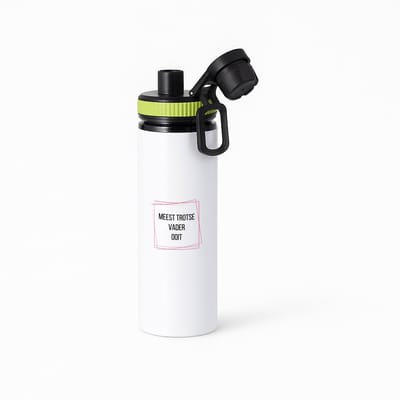 Hacebo® - meest trotse vader ooit waterfles met draaidop groen - Papa - trotse vader - vader cadeautjes - vaderdag - verjaardagscadeau - verjaardag - cadeau - geschenk - kado - gift - vader artikelen - water fles - 850ML