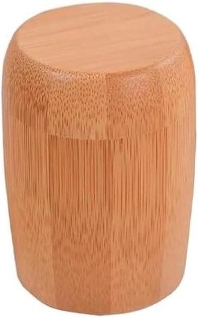 Tandenstoker Dispenser - Tandenstokerhouder Hout - Hygiënisch Opbergen - Draagbaar Compact Ontwerp - 50 Grams - Houtkleur
