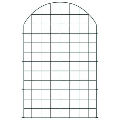 vidaXL - Vijverhekset - 8 - st - 50 - x - 80 - cm - Staal - Groen