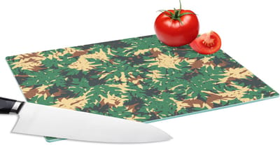 Glazen Snijplank - 28x20 - Jungle - Patronen - Camouflage - Snijplanken Glas