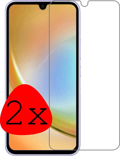 Screenprotector - 2 Stuks Geschikt voor Samsung Galaxy A34 - Extra Sterk - Beschermglas - Gehard Glas - Tempered Glass - Screen Protector