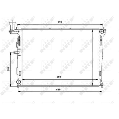 Radiator, motorkoeling NRF 53845