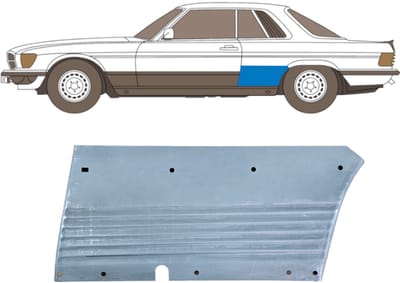 Reparatiepaneel achterspatbord voor Mercedes SL-Class 1971-1989 / Links