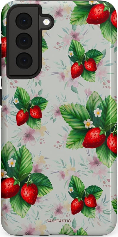 Casetastic Hoesje Geschikt voor Samsung S21 FE - Stijlvolle Beschermende Duo-layer Case - Rosales