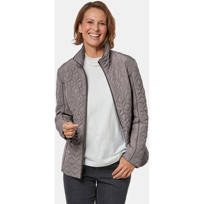Licht gewatteerd jack - grijs / antraciet - Gr. 38 van Goldner Fashion