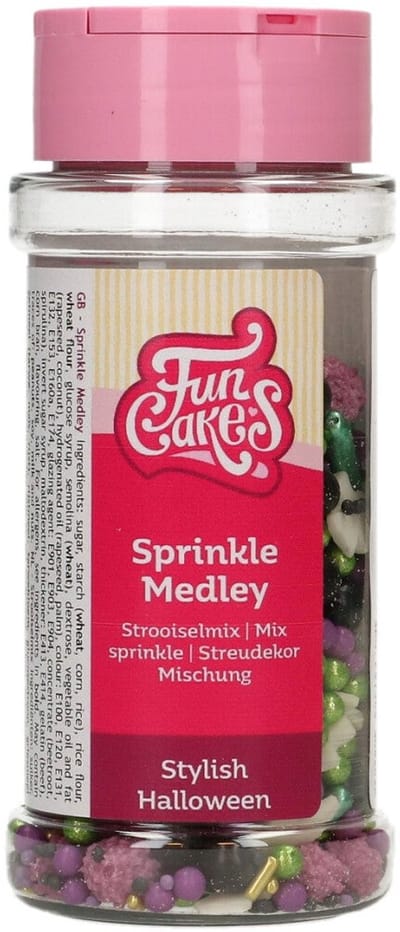 FunCakes Sprinkle Medley - Stylish Halloween - 65g - Eetbare Taartdecoratie