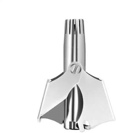 Handmatige neushaartrimmer - neustrimmer - oortrimmer - Precisie neushaartrimmer - Draagbaar voor op reis - Zilver - Roestvrij staal