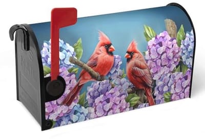Extra grote brievenbushoes met lentebloemen voor tuin – Waterdichte brievenbus cover