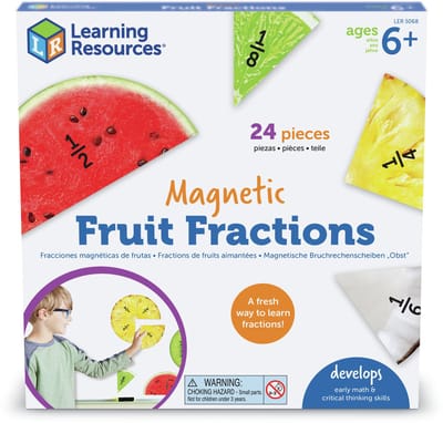 Learning Resources Magnetic Fruit Fractions - 3+