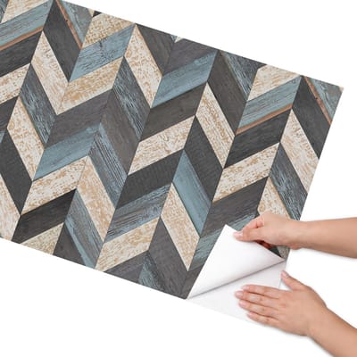 Coloray Meubel Wrap Folie - Zwart Meubelfolie - 65x130 cm - Meubelfolie Zelfklevend Houtstructuur - Wrapfolie Keuken - Rustiek Meubelfolie - Decoratiefolie - Tafeldecoratie - Texturen