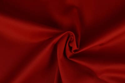 10 meter twill katoen - Rood - 65% katoen - 35% polyester