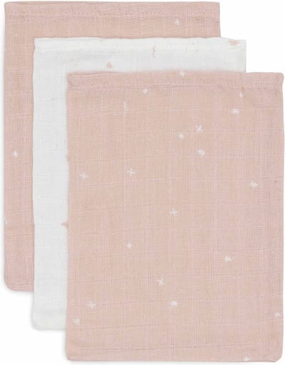 Jollein Hydrofiel Washandje 15x20cm Twinkling Wild Rose (3pack)