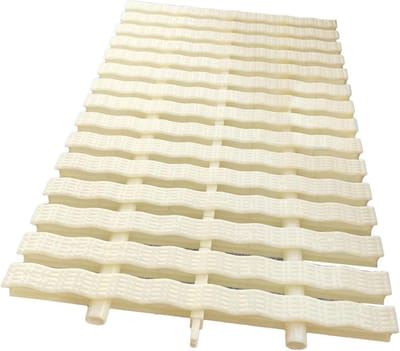 Afvoerrooster Zwembad - Drainage Rooster - Waterbeheer Buiten - Antislip Ontwerp - 4 stuks 100 cm - Ivoor