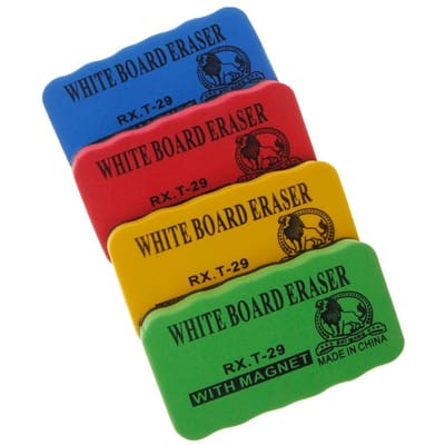 1 stuks Magnetisch Bord Whiteboard Wisdoekje Stift Reiniger Whiteboard Kinderen School Kantoorartikelen red