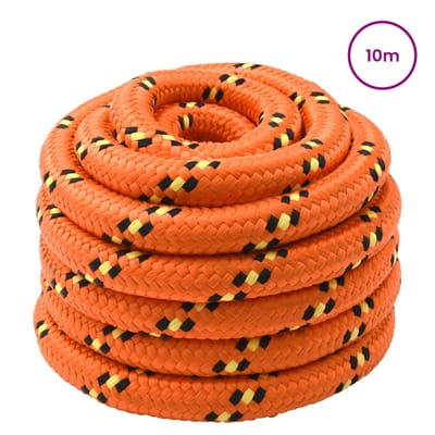 vidaXL - Boottouw - 4 - mm - 10 - m - Oranje