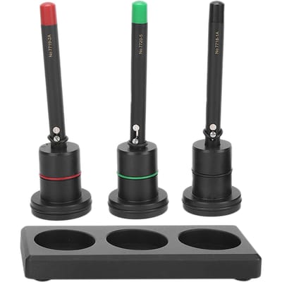 3 stuks Professionele Horloge Oliepen Automatische Precisie Oliepen met Basis voor Horlogemakers black