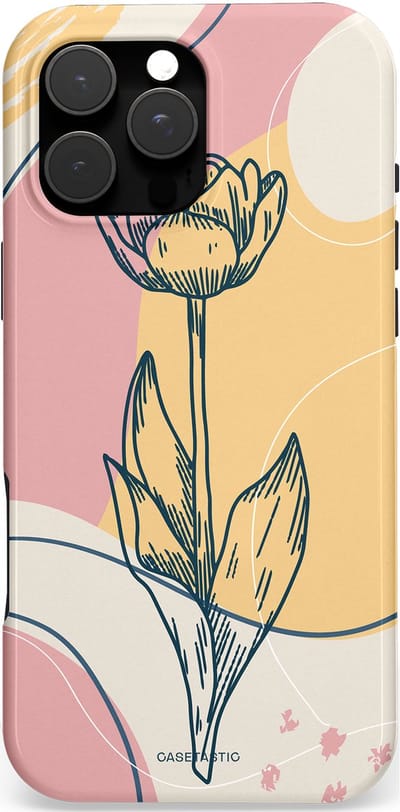 Casetastic Hoesje Geschikt voor Apple iPhone 16 Pro Max Magsafe - Stijlvolle Beschermende Duo-layer Case - Zachte tulp