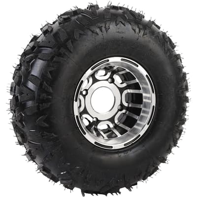19x78 Voorwielband met Velg Rubber 6PR Laags Verbeterde Tractie voor ATV UTV Go-kart Golfkar gray