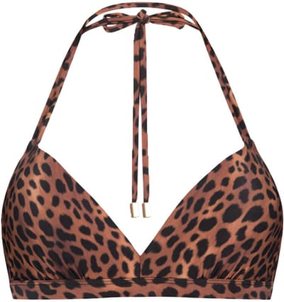Beachlife Bikinitop - Leopard Lover Halter - Maat 90D