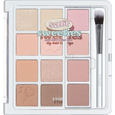 ETUDE My Best Tone Oog Soft Soft [Officiële Etude] Palet, Sweetie, 8,2g, 12-Kleuren Palet, Oogschaduw, Glitter, Shimmer, Mat, Navulbaar, Draagbaar, beige