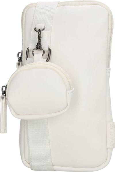 Beagles Ferro Telefoontasje Dames - Crossbodytas met verstelbare en afneembare schouderband - Schoudertas van Imitatieleder met ritssluiting - Wit