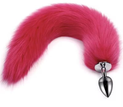 CHPN - Buttplug - Buttplug met staart - Vossenstaart -Roze - Anaal - Plug - Sexspeeltje - Sextoy - Pluche buttplug - Erotiek