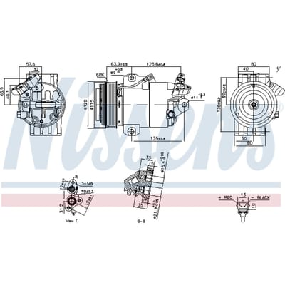 Compressor airconditioning NISSENS 891012