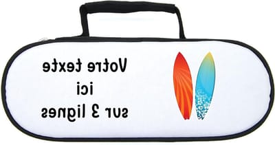 Tas voor ballen - Opberg etui - Sport organiseren - Met opdruk - 23 x 9 x 6 cm - Zwart