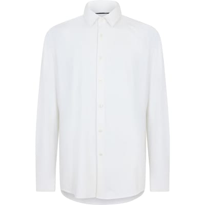 Boss Heren P-Hank S Oxford-overhemd met lange mouwen (Wit)