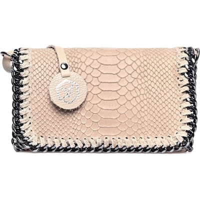 Luisa Vannini Beige Rundleer Tas
