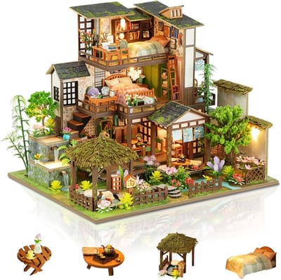 DIY Miniatuur Huis Kits voor Volwassenen - Uniek Cadeau voor Verjaardag en Kerst