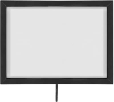 IVOL Posterframe voor afzetpaal met koord - Liggend - Zwart