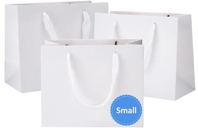25 Stuks Kleine Witte Cadeauzakken