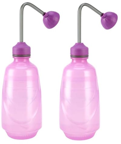Kleine gieter voor kamerplant en tuin 0,45 L - 2 stuks