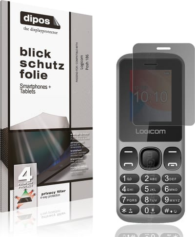 dipos – Matte Privacy Screenprotector geschikt voor Logicom Posh 186 | Anti-Spy Beschermfolie
