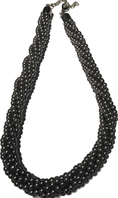 Petra's Sieradenwereld - Parelketting laagjes grijs (10135440)