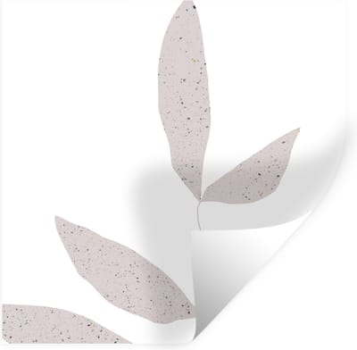 Muurstickers - Sticker Folie - Bladeren - Design - Pastel - 100x100 cm - Plakfolie - Muurstickers Kinderkamer - Zelfklevend Behang XXL - Zelfklevend behangpapier - Stickerfolie