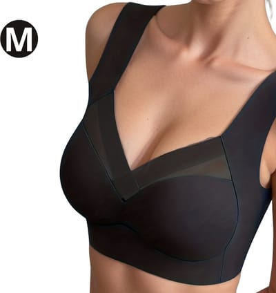 Livano BH Zonder Beugel - Zonder Bandjes - Push-up Bh's - Comfort Bh - Zwart M